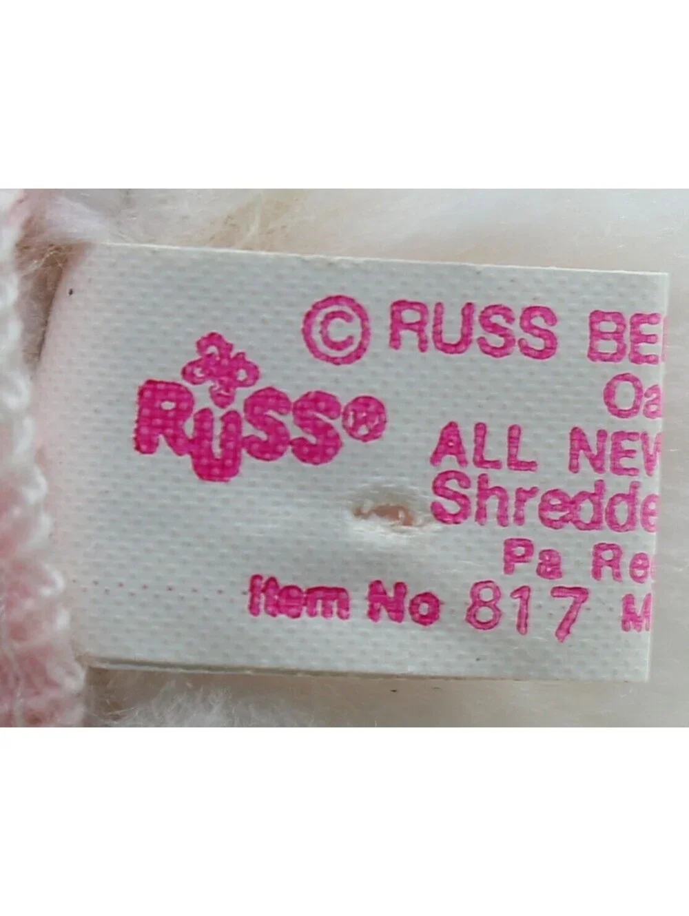 Vintage 1980s Russ Berrie Teddy Bears 817 & 820 Ballerina Plush Doll 5